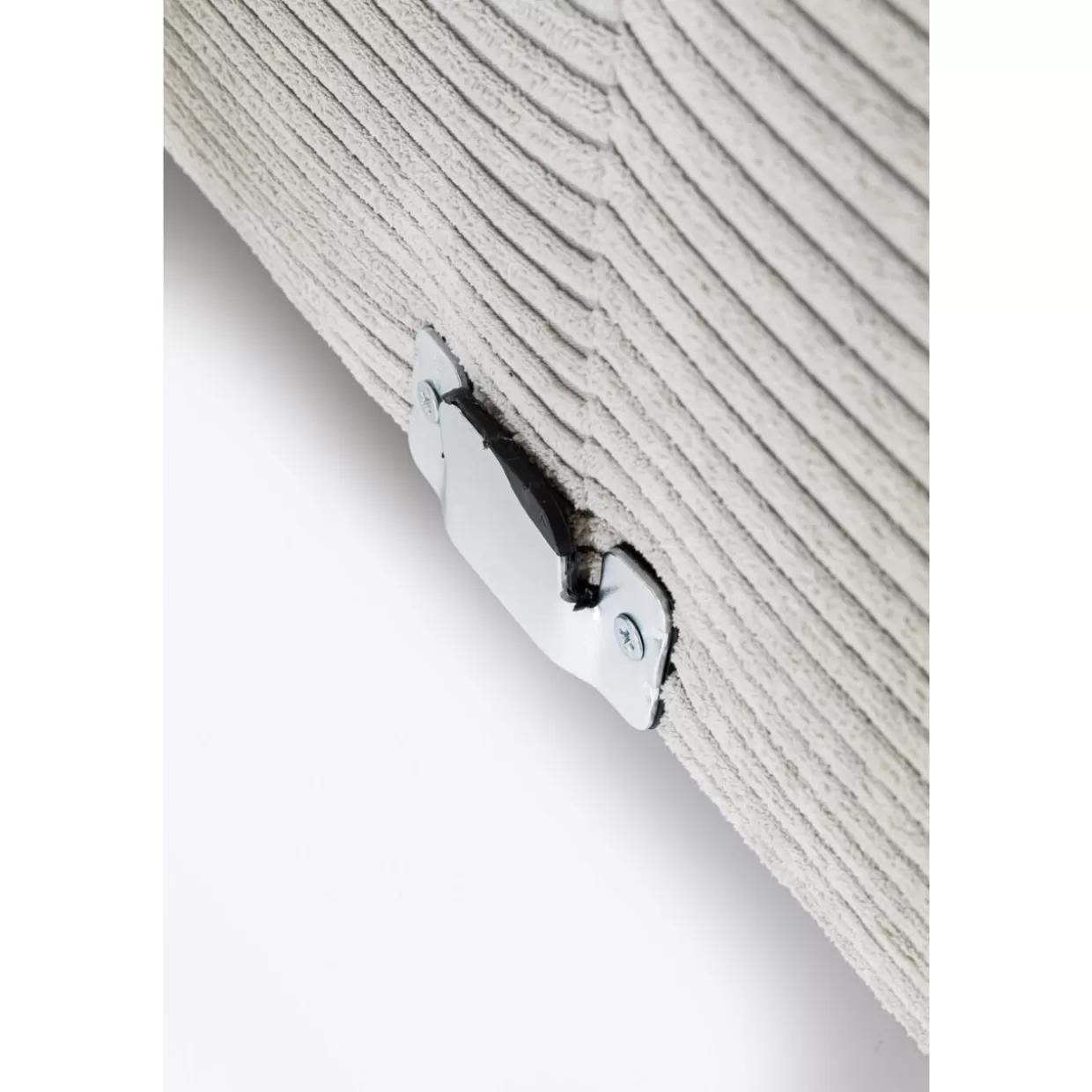 Divano Angolare Moderno Gianni in Tessuto Cord Grau - Design Funzionale per Soggiorno Contemporaneo | KARE-Design