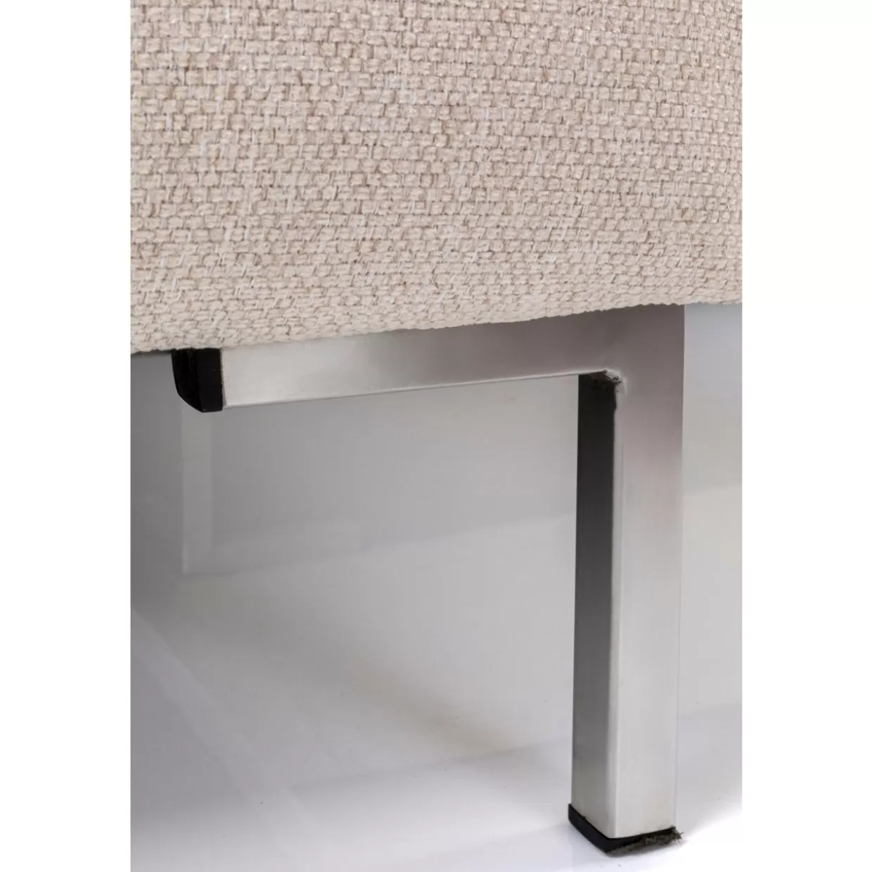 KARE Design: Divano Angolare Gianni in Tessuto Crema - Soluzioni Moderne per Soggiorni Accoglienti