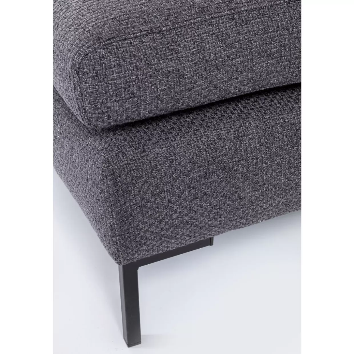 Divano Angolare Gianni in Tessuto Grigio Chiaro - Design Accogliente KARE per Soggiorno Moderno