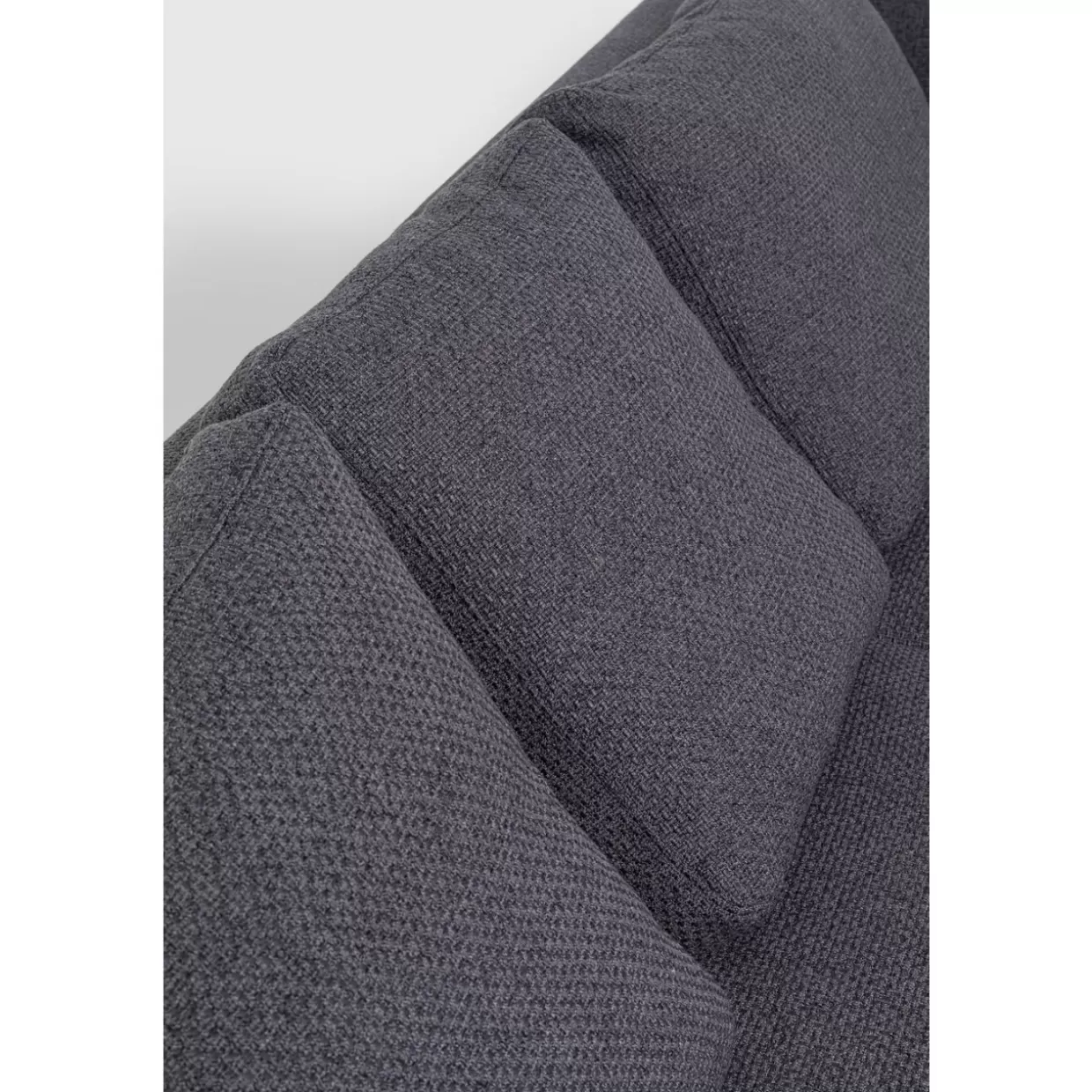 Divano Angolare Gianni Dolce di KARE Design - Lussuoso Tessuto Grigio Antracite con Bracciolo Destro