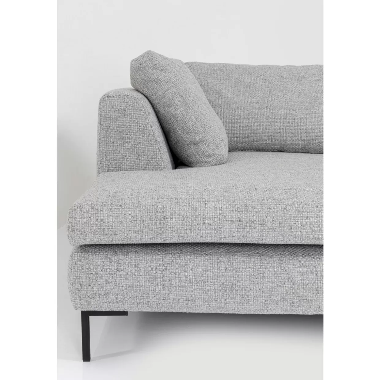 KARE Design Divano Angolare Gianni Dolce Grigio Chiaro - Elegante Sofà con Configurazione Sinistra per Soggiorno Moderno
