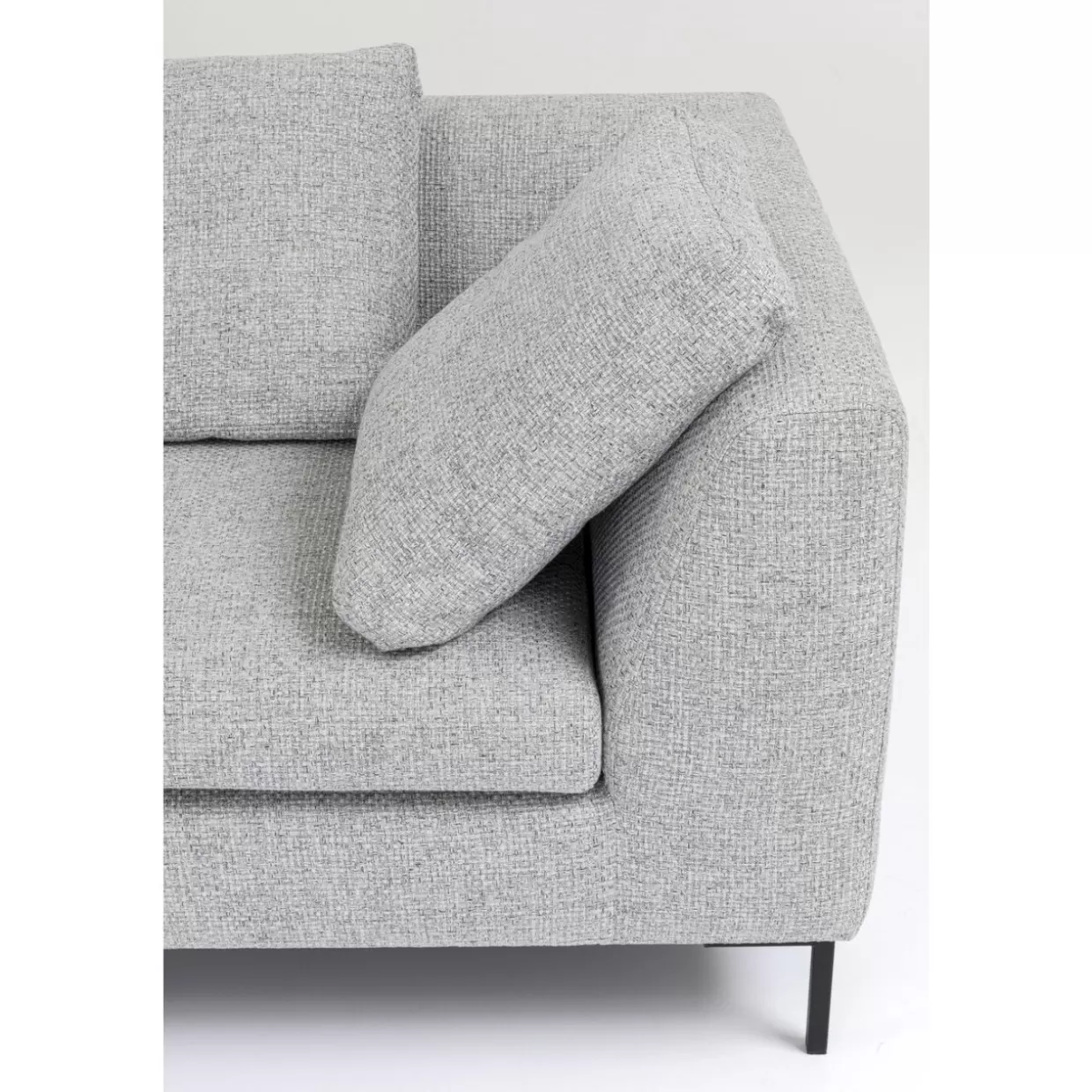 KARE Design Divano Angolare Gianni Dolce Grigio Chiaro - Elegante Sofà con Configurazione Sinistra per Soggiorno Moderno
