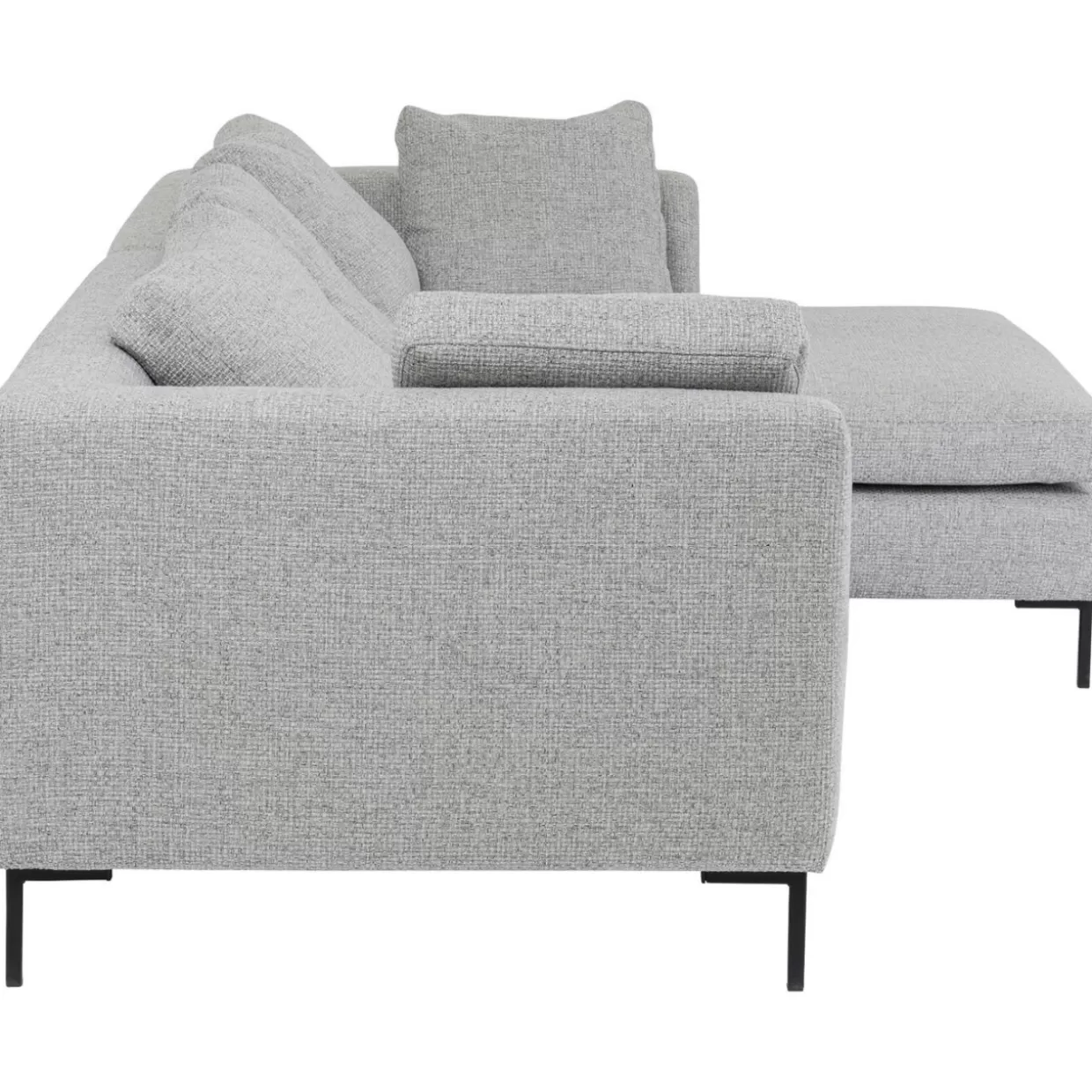 Divano Angolare Gianni Dolce con Chaise Longue - Design Moderno in Grigio Chiaro, Configurabile a Destra | Collezione Esclusiva KARE