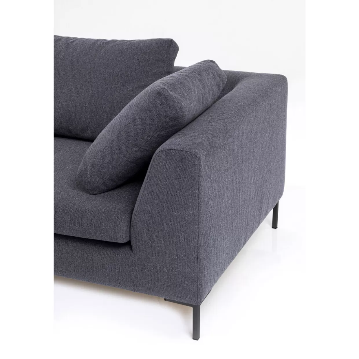 Divano Angolare Elegante Gianni Grau - Confortevole Sofà Moderno KARE Design | Modello Links per Soggiorni Stilosi con Design Innovativo