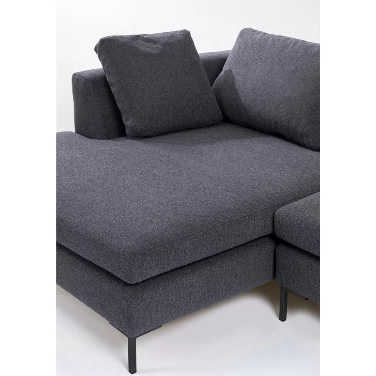 Divano Angolare Elegante Gianni Grau - Confortevole Sofà Moderno KARE Design | Modello Links per Soggiorni Stilosi con Design Innovativo