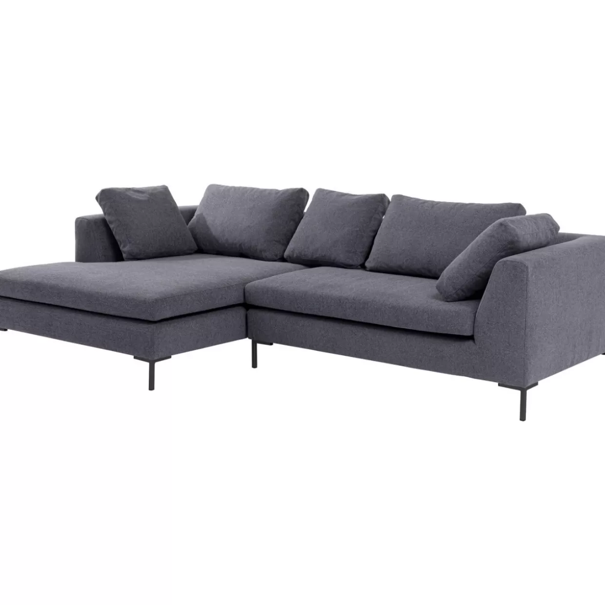 Divano Angolare Elegante Gianni Grau - Confortevole Sofà Moderno KARE Design | Modello Links per Soggiorni Stilosi con Design Innovativo