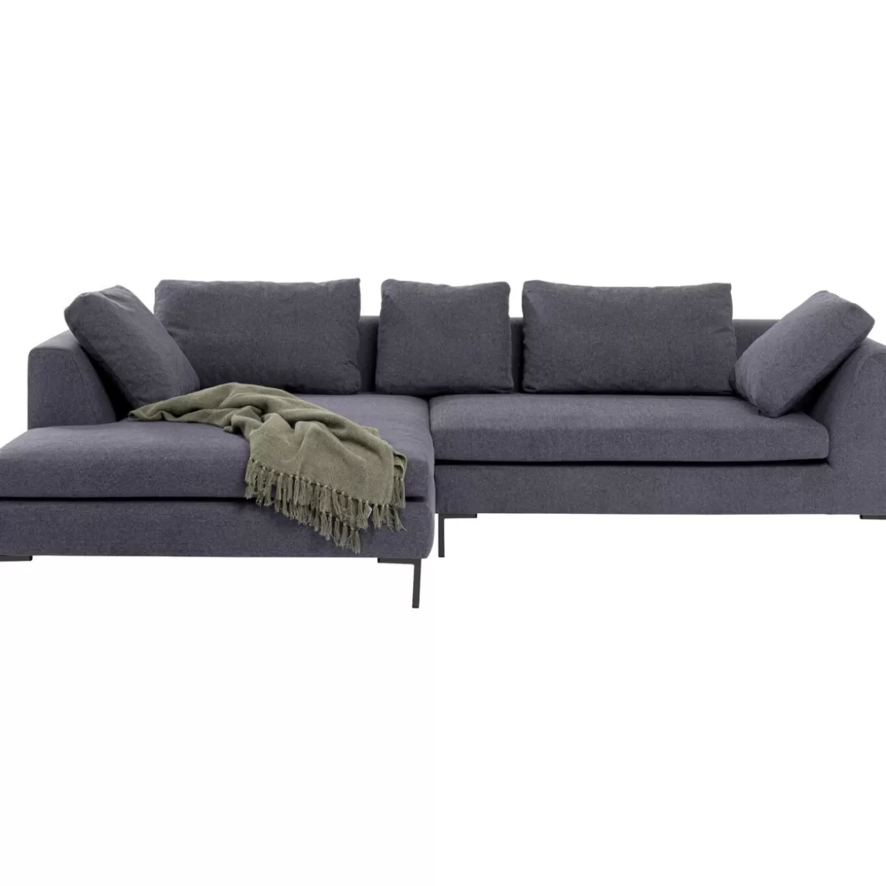 Divano Angolare Elegante Gianni Grau - Confortevole Sofà Moderno KARE Design | Modello Links per Soggiorni Stilosi con Design Innovativo