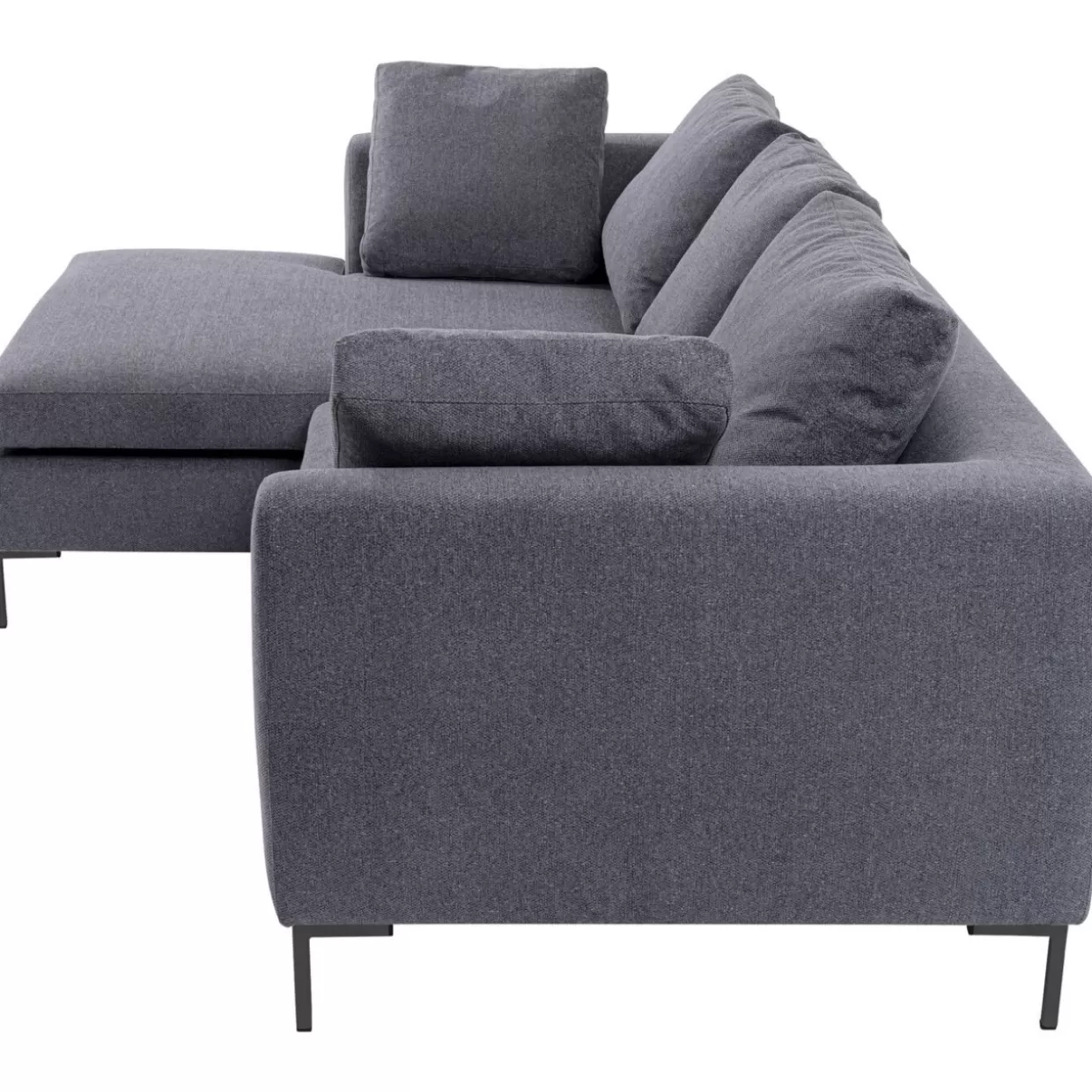 Divano Angolare Elegante Gianni Grau - Confortevole Sofà Moderno KARE Design | Modello Links per Soggiorni Stilosi con Design Innovativo