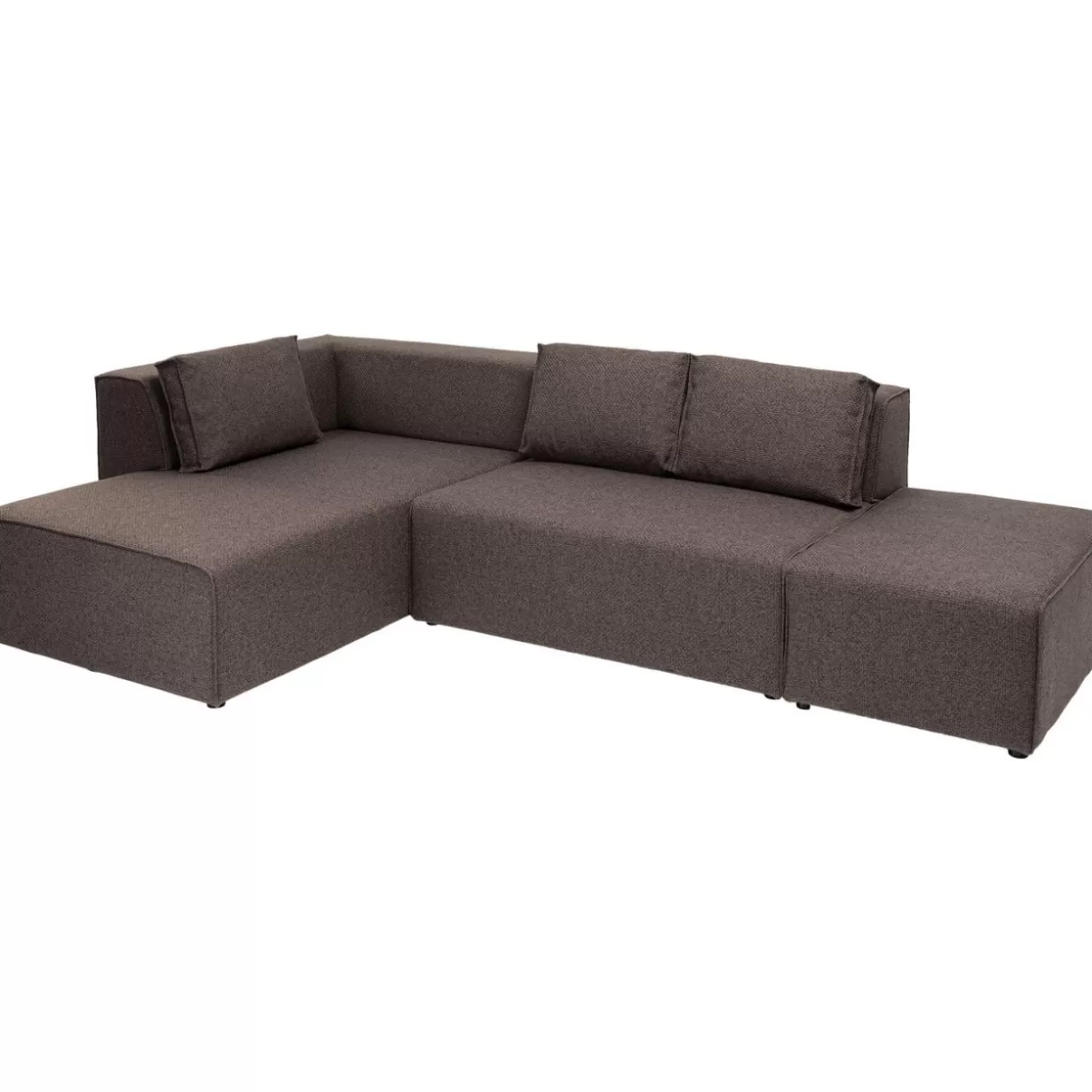 KARE Design - Divani & Componibili Eleganti | Collezione Dolce con Modello Infinito Angolare Marrone, Lato Sinistro