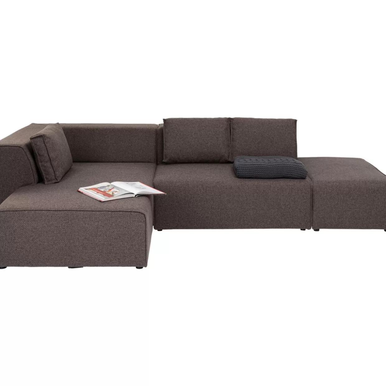 KARE Design - Divani & Componibili Eleganti | Collezione Dolce con Modello Infinito Angolare Marrone, Lato Sinistro