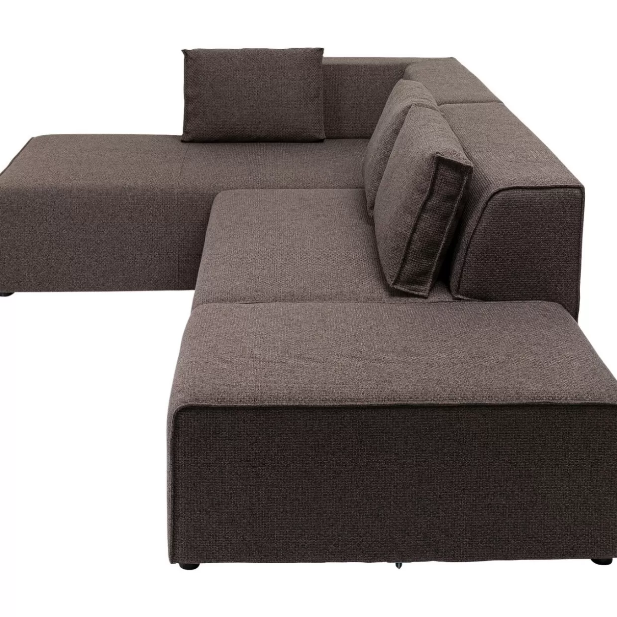 KARE Design - Divani & Componibili Eleganti | Collezione Dolce con Modello Infinito Angolare Marrone, Lato Sinistro