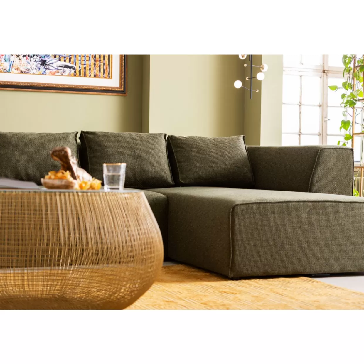 Divano Angolare Infinity Verde Dolce Lato Destro - Design Moderno e Confortevile KARE