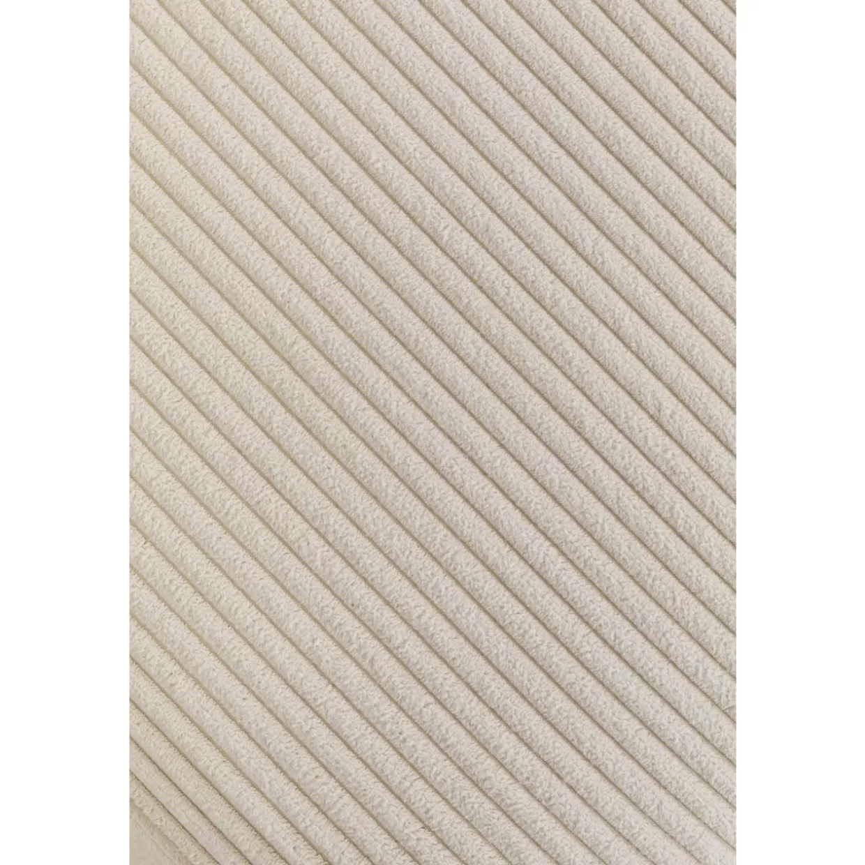 Divano Angolare con Pouf Infinity in Velluto Cord - Design KARE, Cremisi Sinistra 

(：，