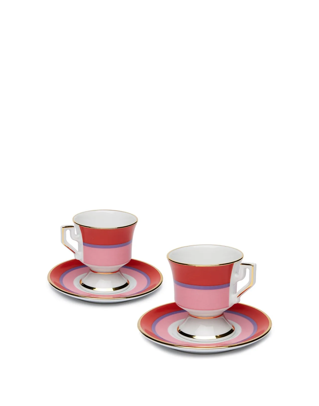 Coppia Preziosa di Tazzine da Caffè con Piattini - La DoubleJ Design Esclusivo 