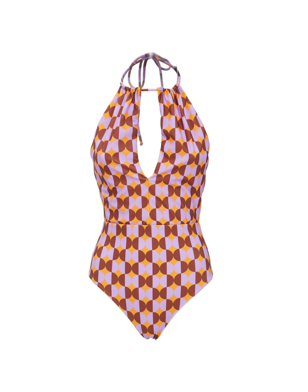 Costume da Bagno Esther La DoubleJ - Arancione Mezzaluna in Licra con Prezzo Speciale