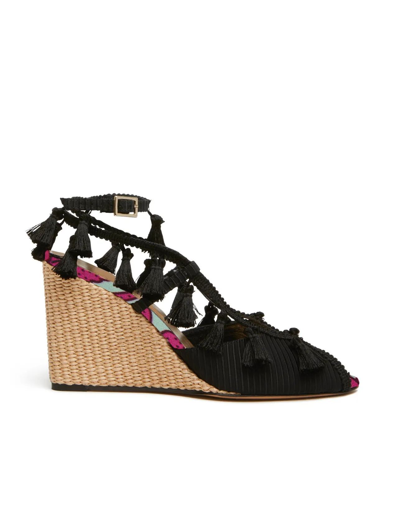 Offerta Lampo - Scarpone Elegante con Zeppa La DoubleJ Feria in Tessuto Twill Lilla Giglio
