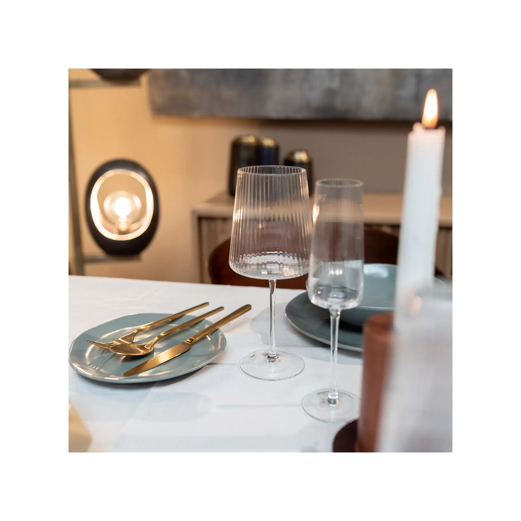 Sale Flûtes à Champagne Riffle Set De 6   Vaisselle