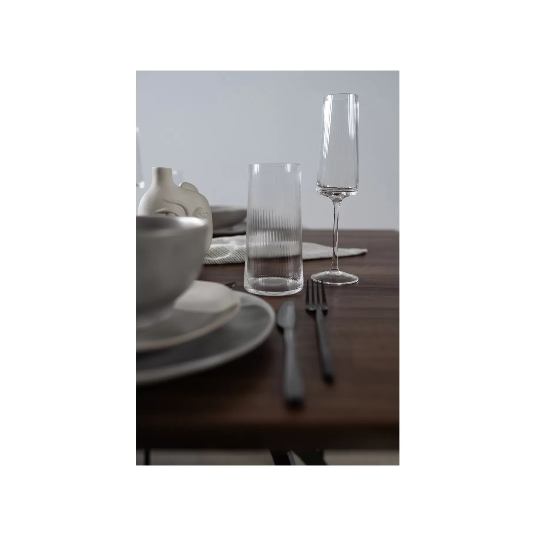 Sale Flûtes à Champagne Riffle Set De 6   Vaisselle
