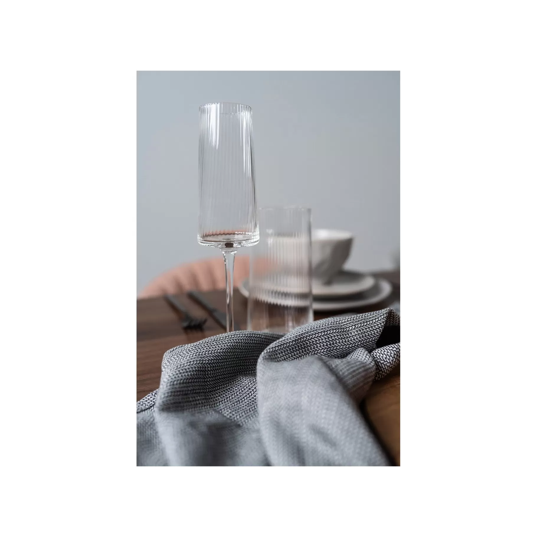 Sale Flûtes à Champagne Riffle Set De 6   Vaisselle