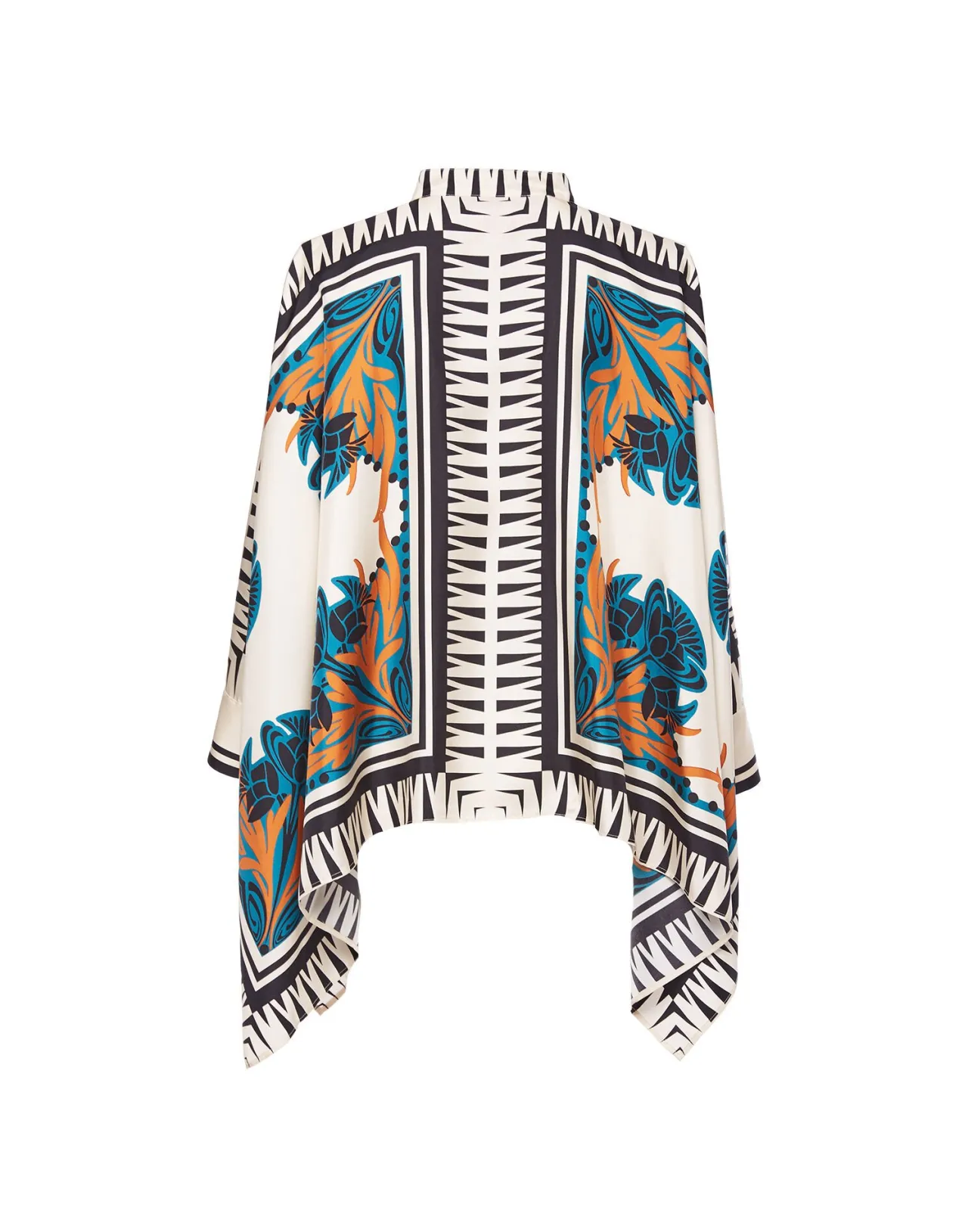 Saldi esclusivi - Camicia Foulard La DoubleJ in Seta Twill, Ispirazione Floreale Elegante
