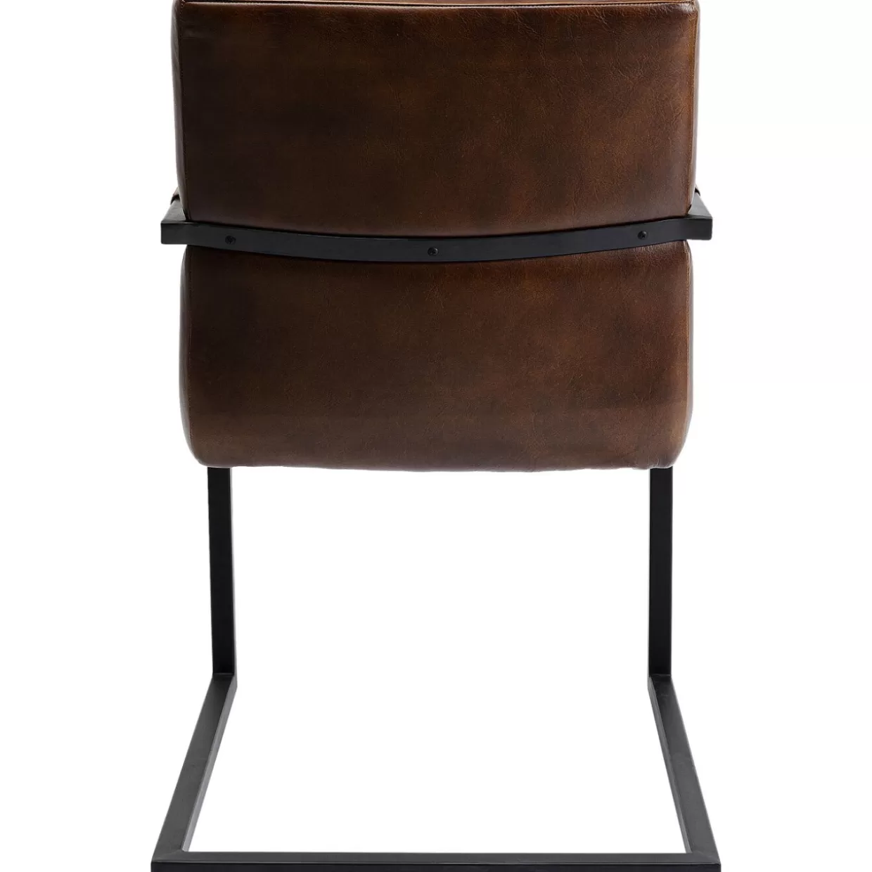 Sedia Lola in pelle marrone scuro - Design iconico e comfort moderno | Collezione KARE