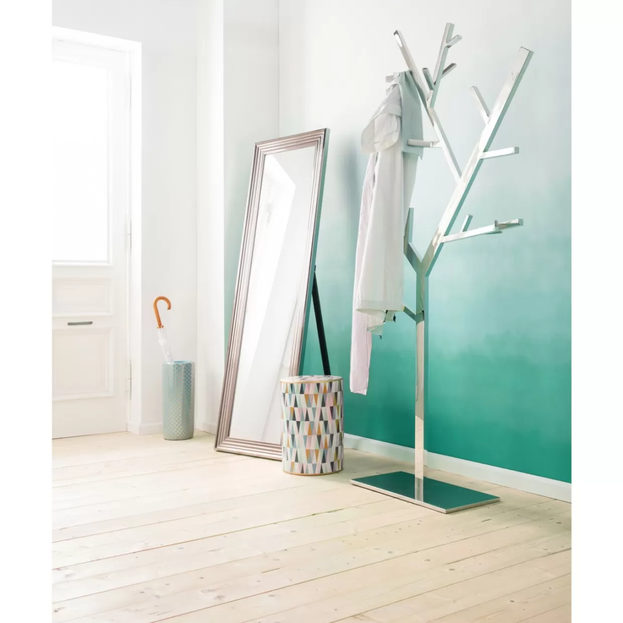 KARE Design – Attaccapanni Moderno in Stile Albero con Rifiniture Cromate, Design Contemporaneo per Ingressi