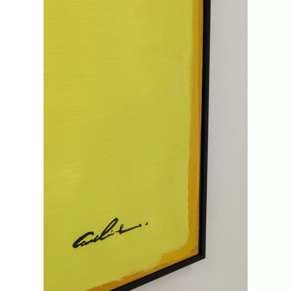 Quadro Moderno con Forme Astratte in Giallo – Cornice 113x113 cm by KARE Design | Opera d'Arte Contemporanea per Interni, Confezione Pronta per l'Arredamento