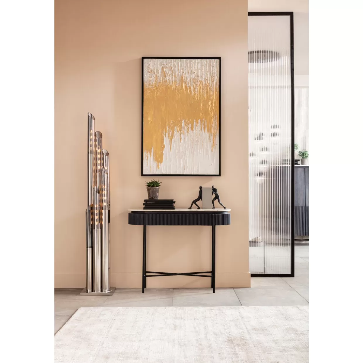 KARE Design - Quadro Moderno Astratto in Tonalità Chiare con Cornice Elegante - Decorazione Murale 80x120 cm