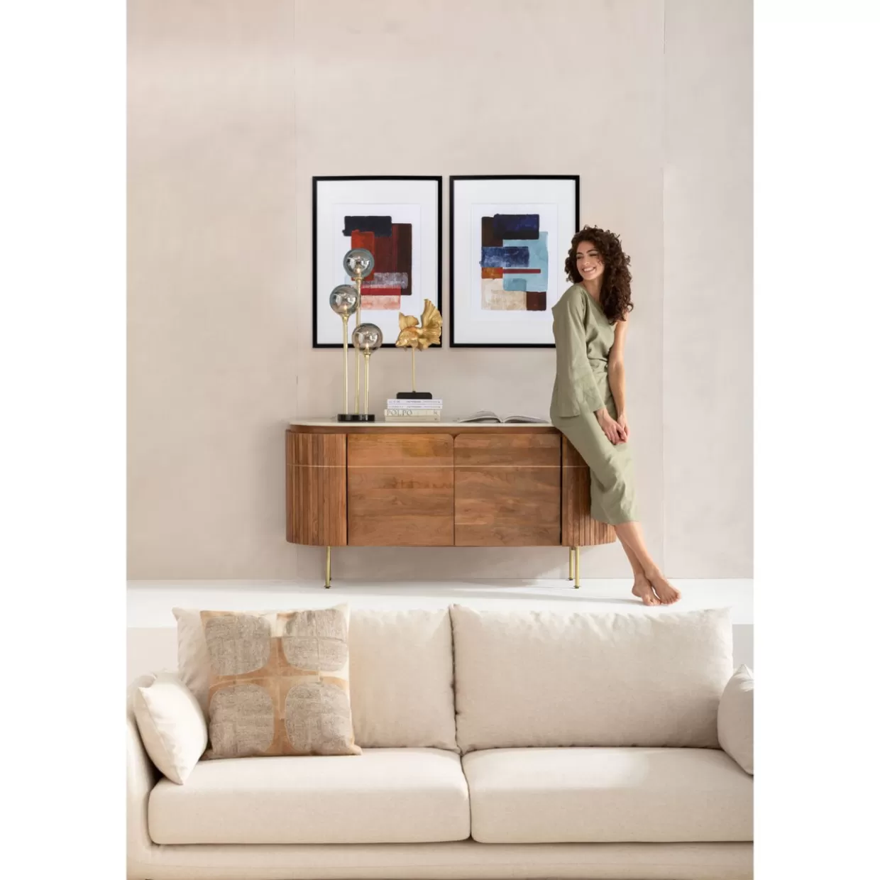 KARE Design Quadro in Cornice - Stile Box Back Blu Scuro, Formato 60x80 cm