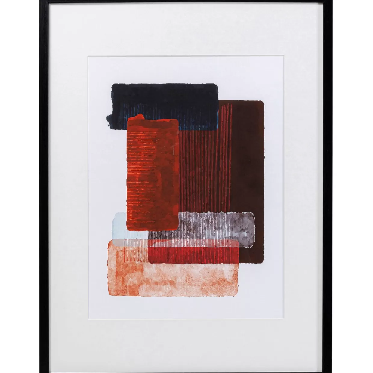 Quadro moderno incorniciato in tonalità bordeaux, design esclusivo KARE - Formato 60x80 cm