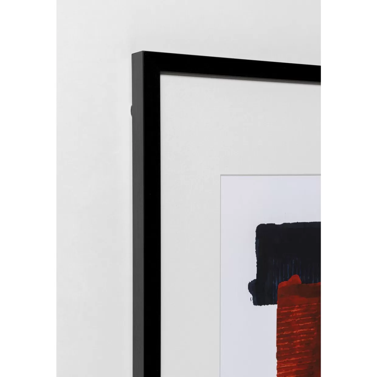 Quadro moderno incorniciato in tonalità bordeaux, design esclusivo KARE - Formato 60x80 cm