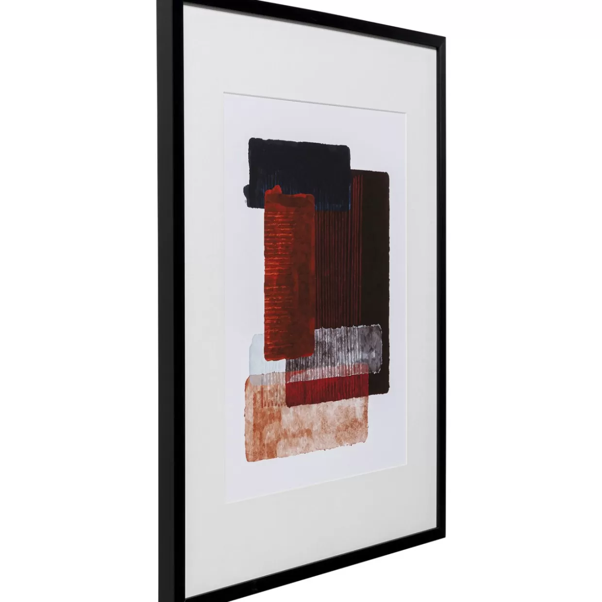 Quadro moderno incorniciato in tonalità bordeaux, design esclusivo KARE - Formato 60x80 cm