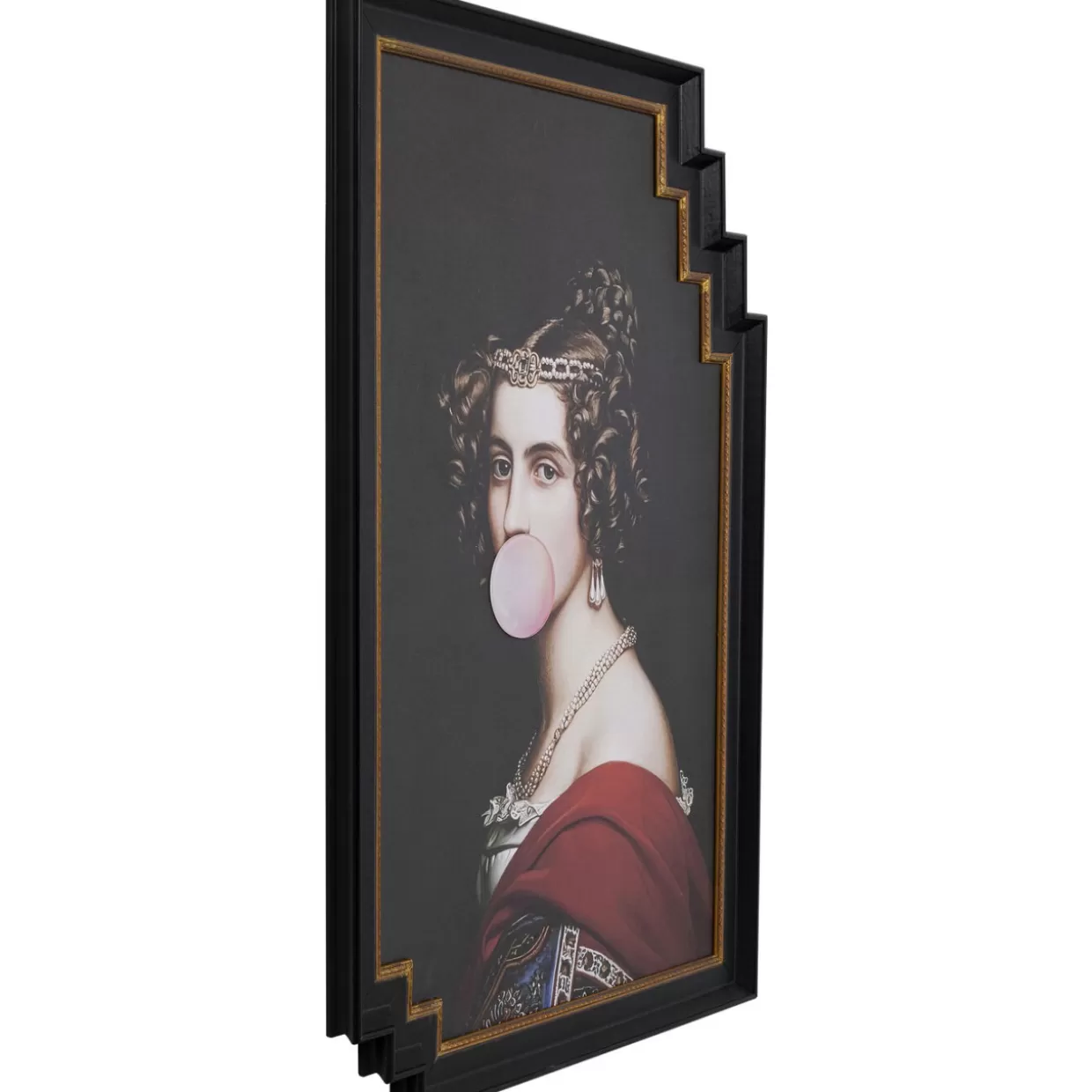 Quadro Moderno Bubble Gum Pop Art - Stampa su Tela con Cornice 120x80 cm | Opera d'Arte Contemporanea per Arredamento Creativo KARE Design
