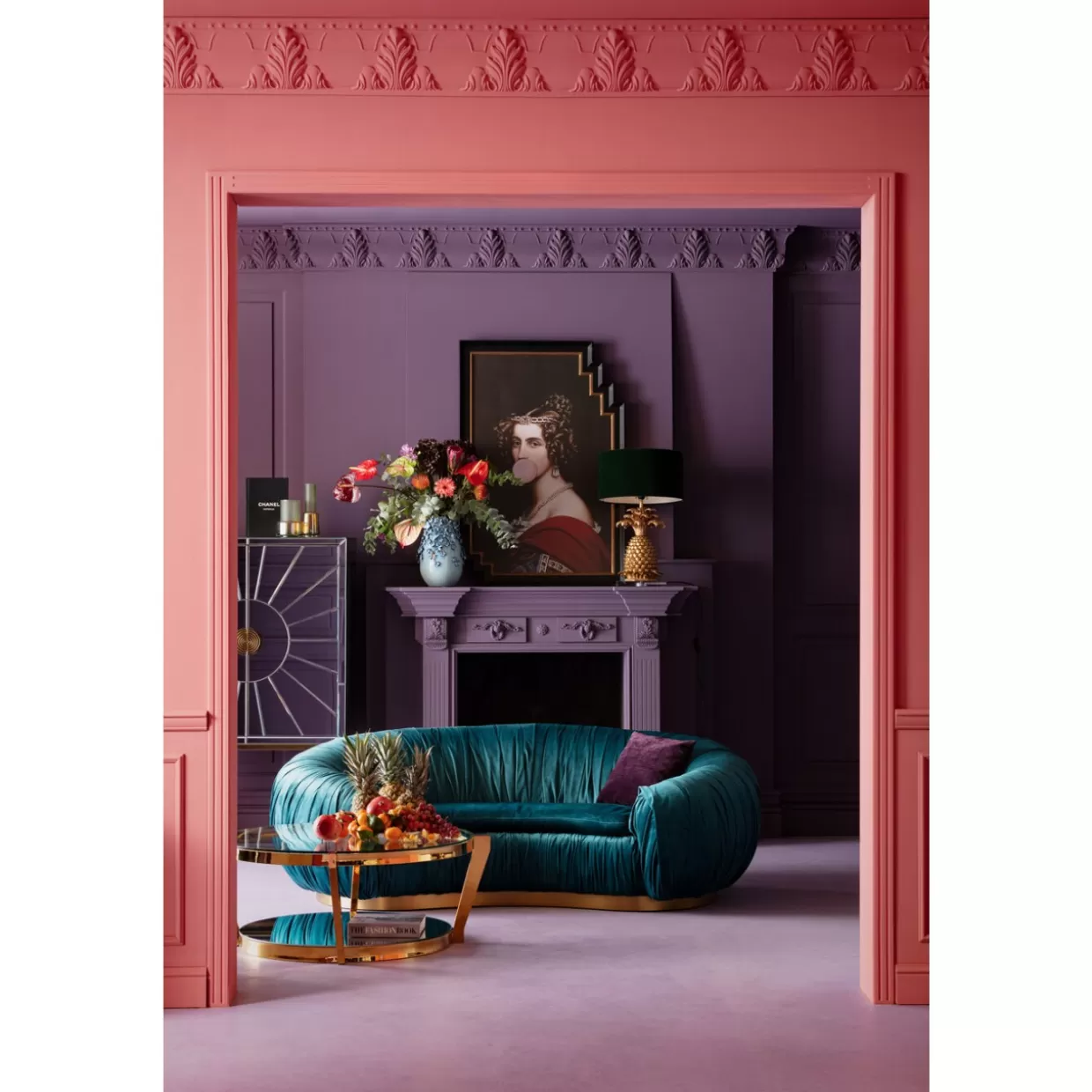 Quadro Moderno Bubble Gum Pop Art - Stampa su Tela con Cornice 120x80 cm | Opera d'Arte Contemporanea per Arredamento Creativo KARE Design