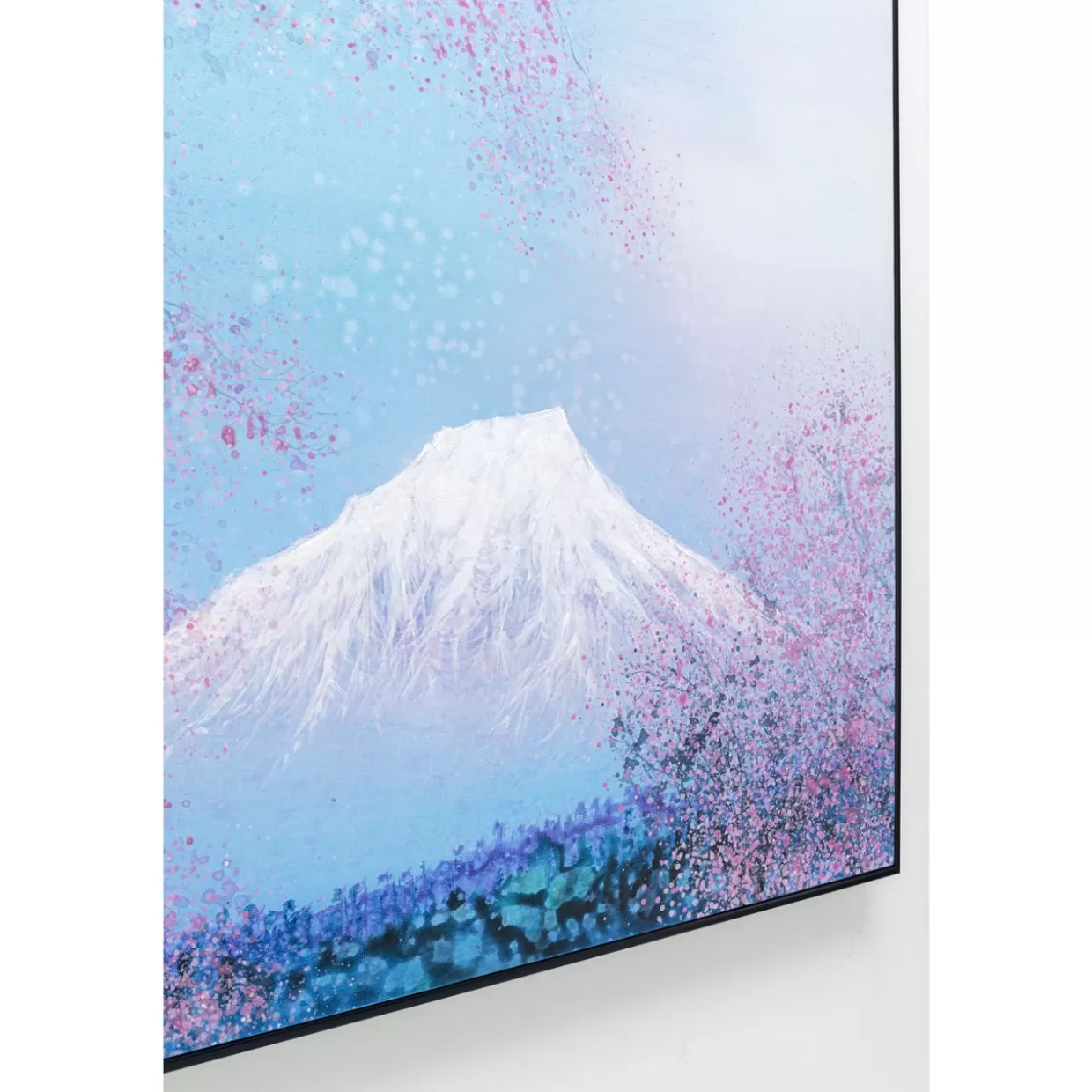 KARE Design Quadro Incorniciato - Stampa Artistica Montagna Fuji, 120x100 cm, Arredamento Moderno per Interni
