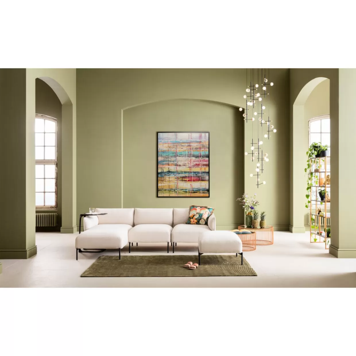 Quadro Incorniciato Orizzonte 80x100 - Stampa d'Arte Moderna KARE Design - Decorazione Parete Contemporanea con Cornice Sottile