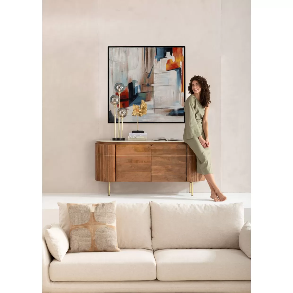 Quadro Incorniciato Visione Obliquo | Design KARE 100x100 cm - Opera d'Arte Contemporanea per Interni 

(：AI，，、、，)