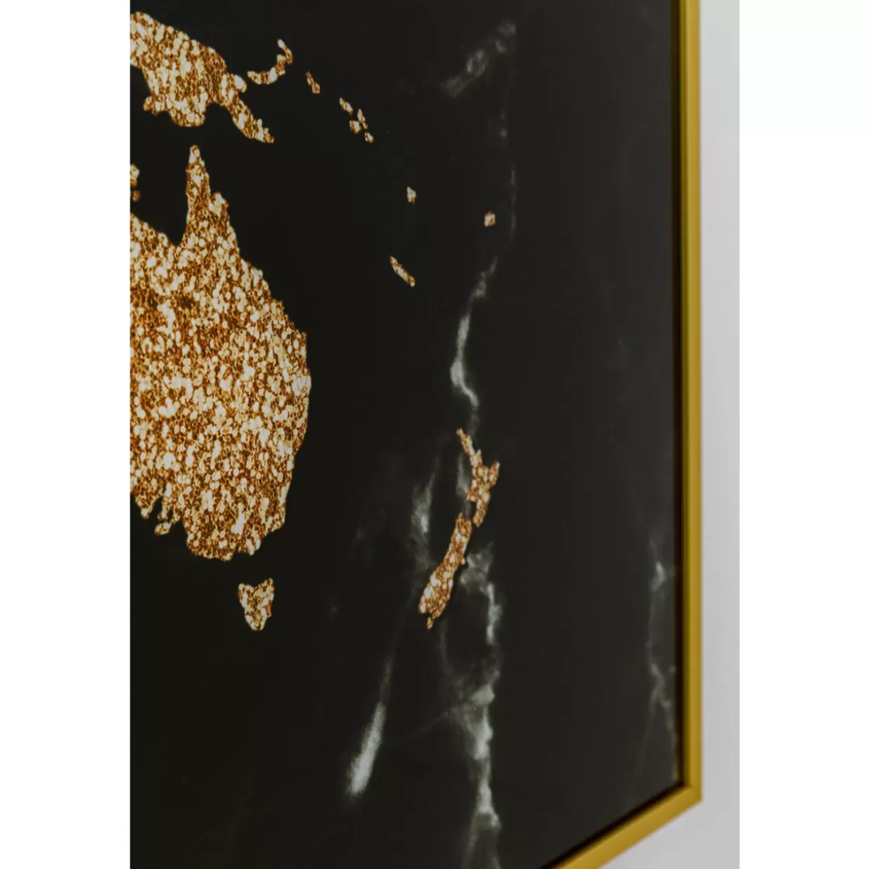 Cornice Moderna con Mappa del Mond | Stampa Decorativa 150x100 cm di KARE Design