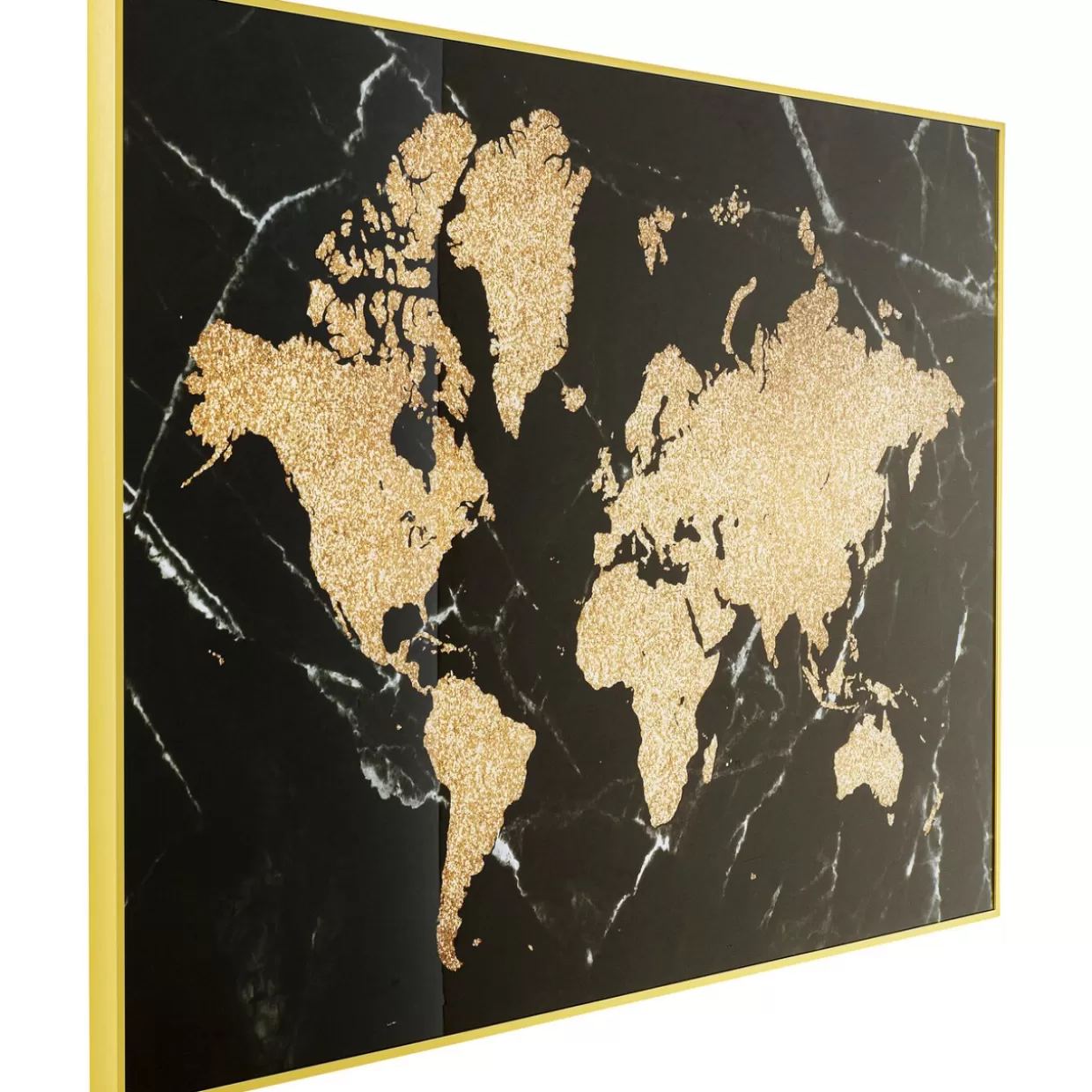 Cornice Moderna con Mappa del Mond | Stampa Decorativa 150x100 cm di KARE Design