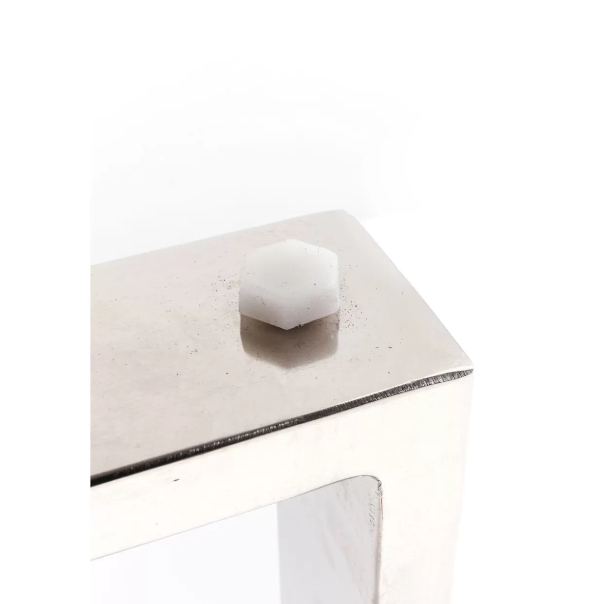 Coppia elegante Tavoli KARE Design con struttura cromata - Soluzioni moderne per arredi ricercati (2 pezzi)