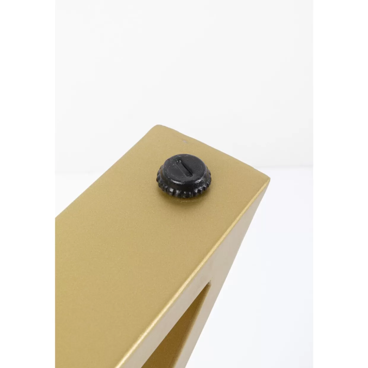 KARE DESIGN - Set di 2 Tavoli Moderni con Base a X in Ottone, Struttura Elegante per Soggiorno o Sala da Pranzo