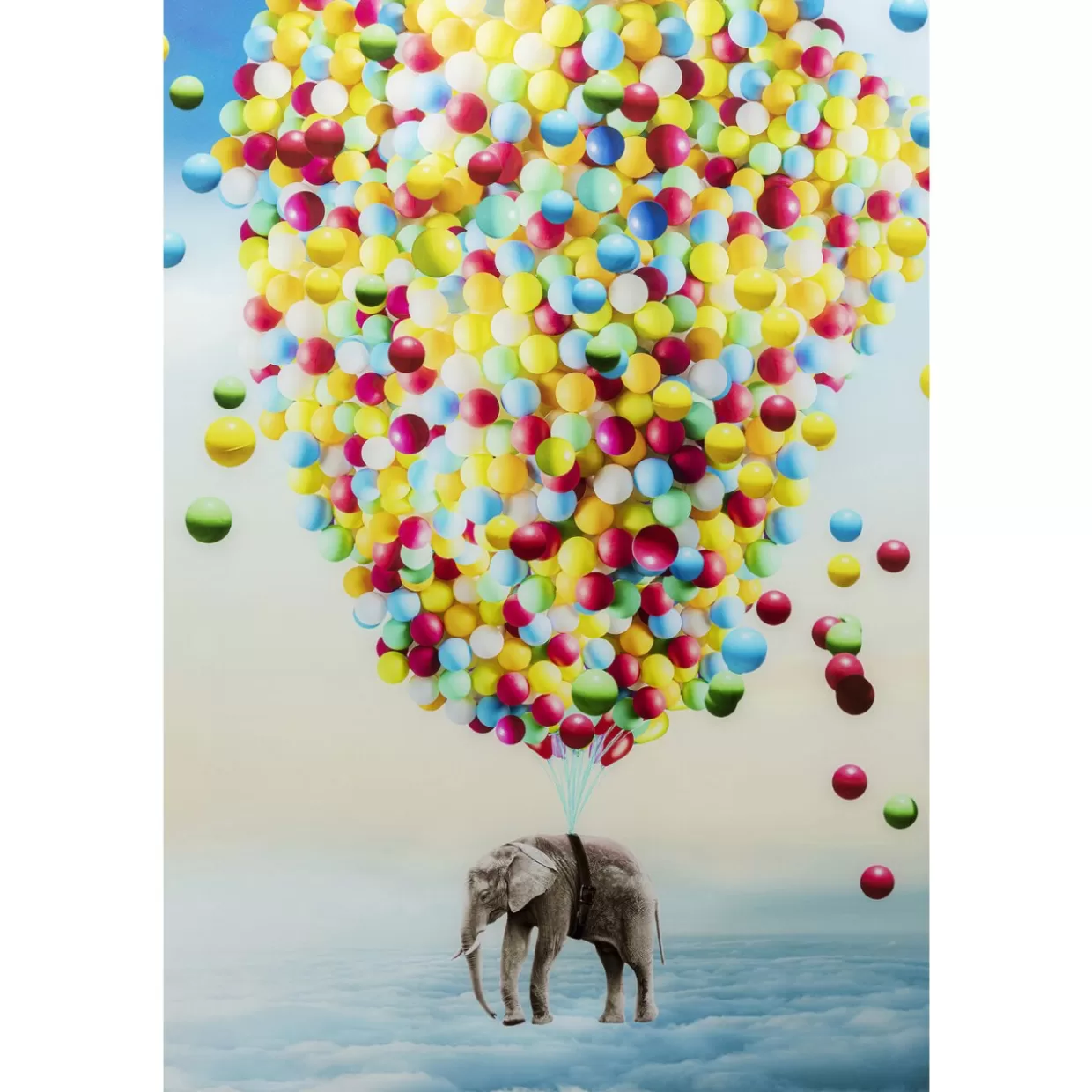 KARE Design Quadro Artistico: Elefante con Palloncini in Stampa su Vetro - Decorazione Murale 150x100 cm 

Quadro Decorativo KARE Design - Elefante Aerostatico in Grafica su Vetro - Formato XXL 100x150 cm per Interni 

KARE Design Opera d'Arte: Illustrazione Moderna 
