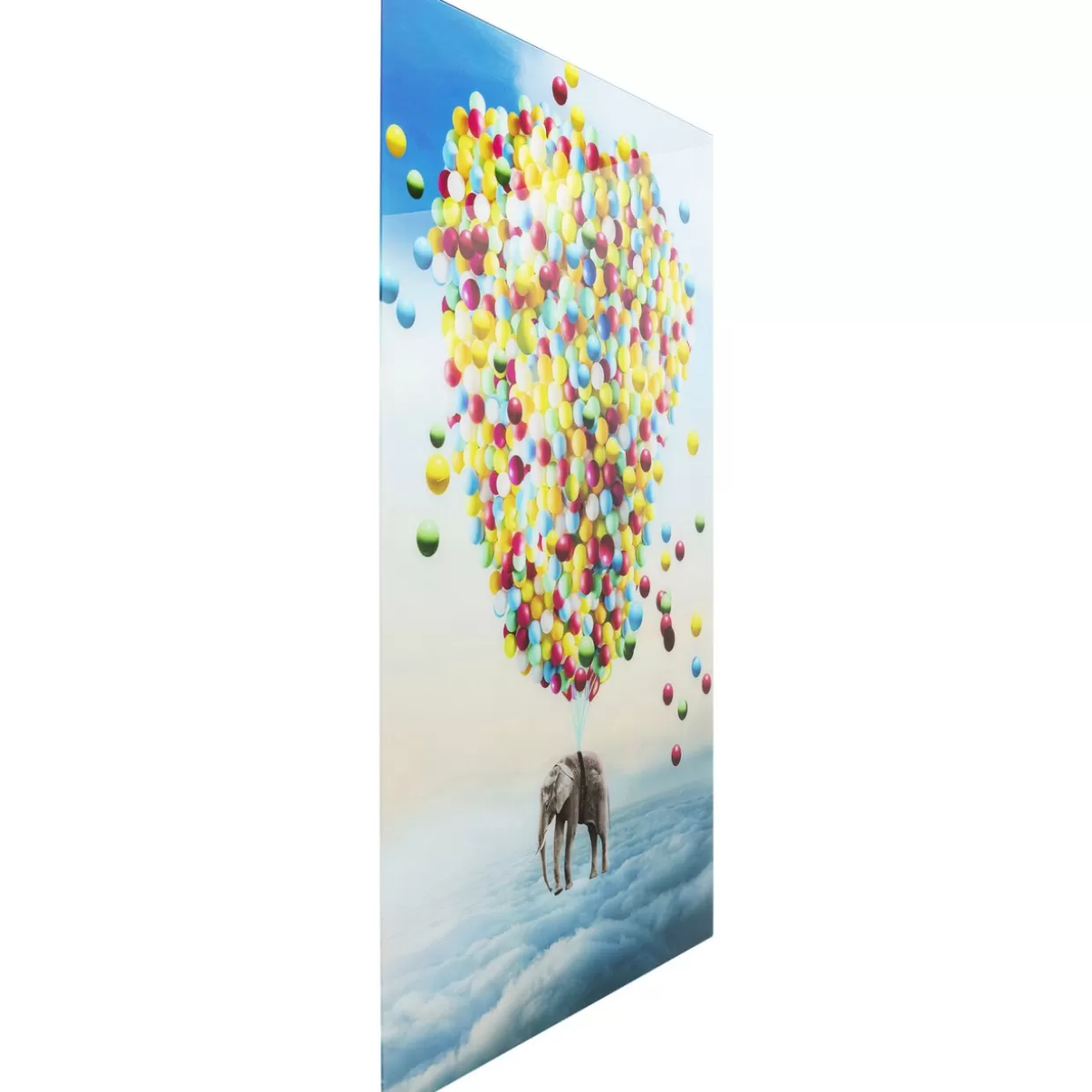 KARE Design Quadro Artistico: Elefante con Palloncini in Stampa su Vetro - Decorazione Murale 150x100 cm 

Quadro Decorativo KARE Design - Elefante Aerostatico in Grafica su Vetro - Formato XXL 100x150 cm per Interni 

KARE Design Opera d'Arte: Illustrazione Moderna 