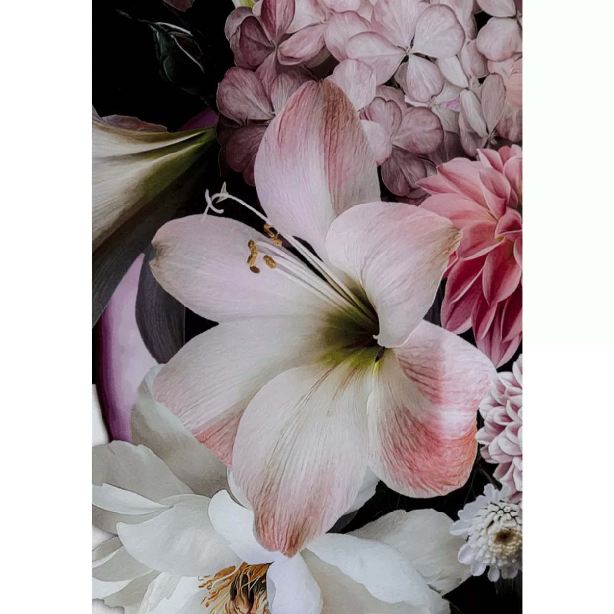Quadro Decorativo Floreale su Vetro 