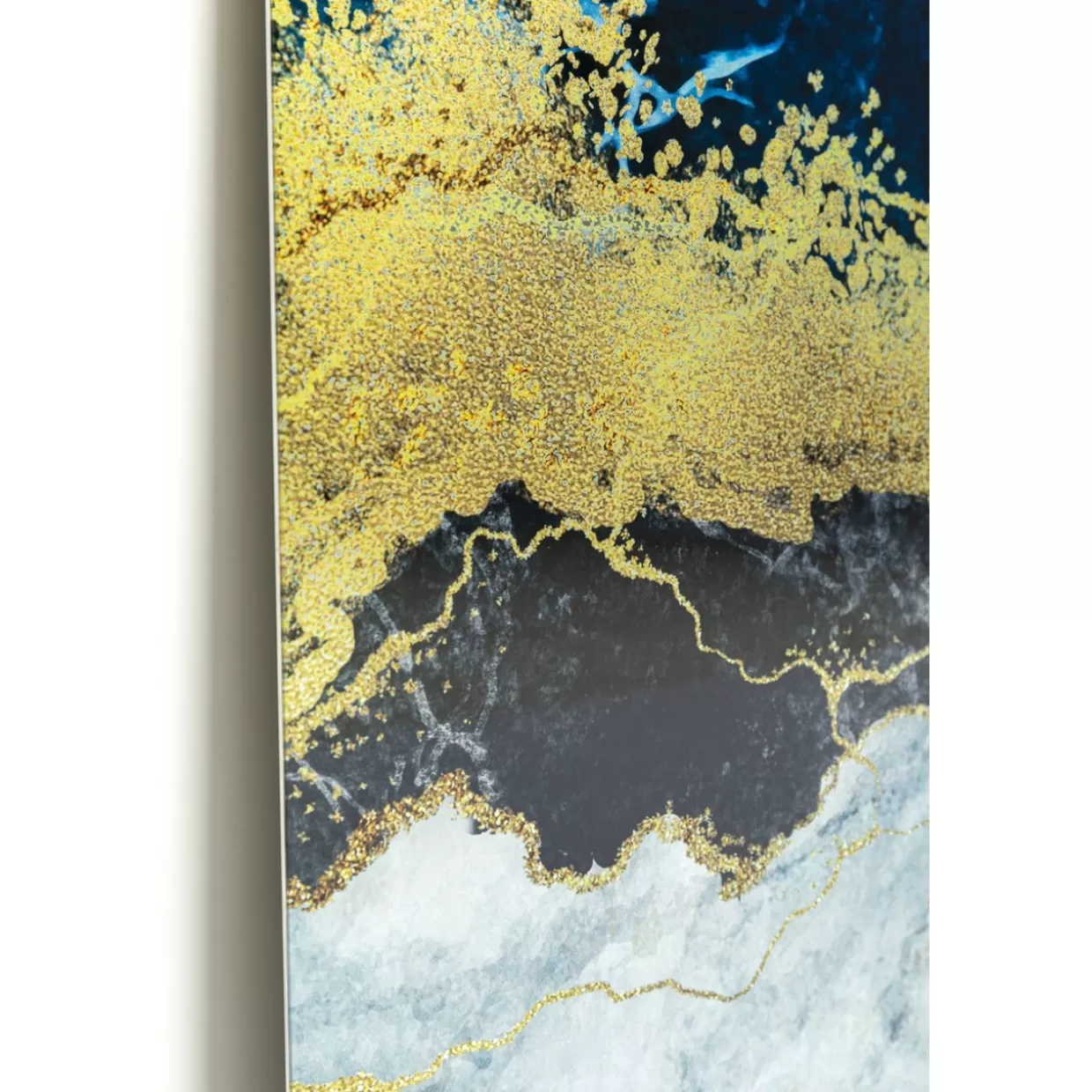 KARE Design Quadro Moderno Oceano Metallizzato · Stampa Artistica su Vetro 100x100 cm · Decorazione Parete per Arredamento Contemporaneo