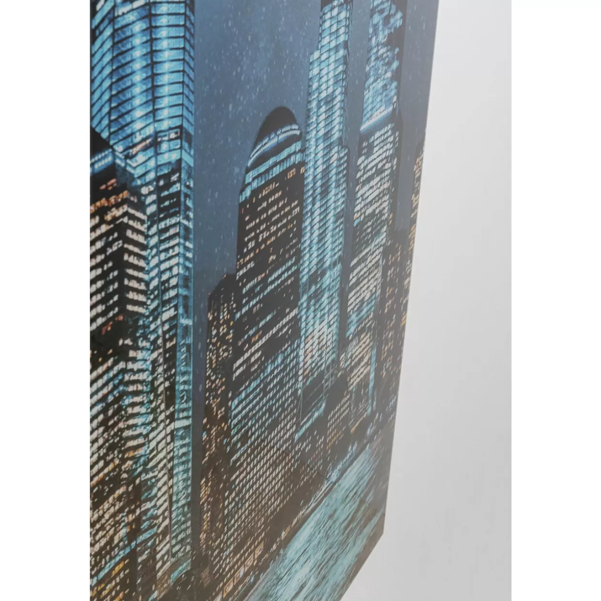Quadro Moderno Cielo Notturno Metropolitano - Stampa Artistica su Vetro 90x120 cm per Arredamento Contemporaneo da KARE Design