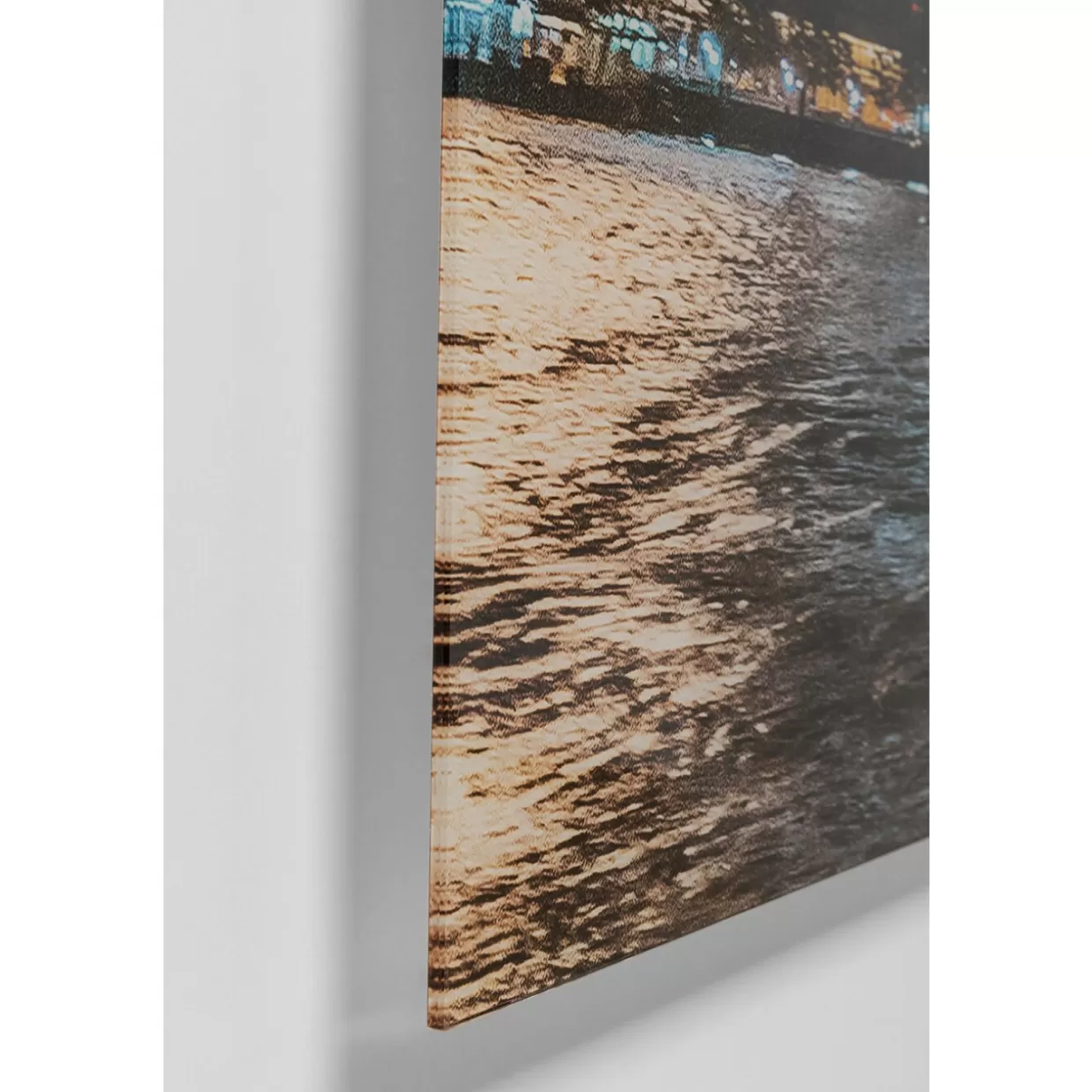 Quadro Moderno Cielo Notturno Metropolitano - Stampa Artistica su Vetro 90x120 cm per Arredamento Contemporaneo da KARE Design
