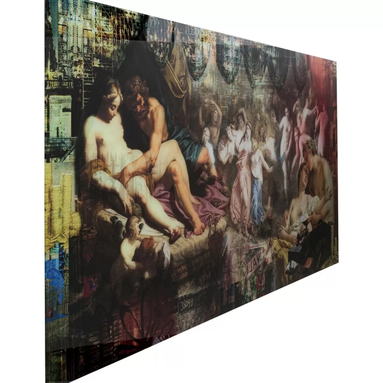 Quadro in Vetro Stile Rock 'N' Roll - Decorazione Moderna 180x90 cm KARE Design 

(Alternative: Stampa Artistica su Vetro 