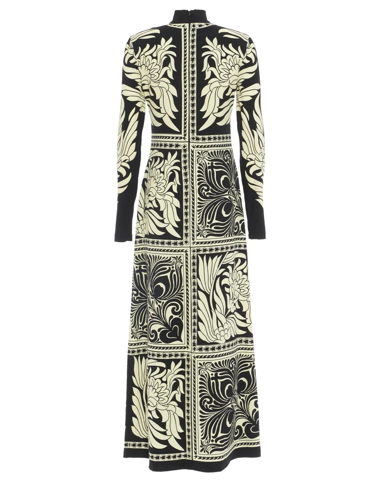 La DoubleJ - Vestito Halle Elegante con Stampa Geometrica in Satin Opaco Nero, Edizione Limitata