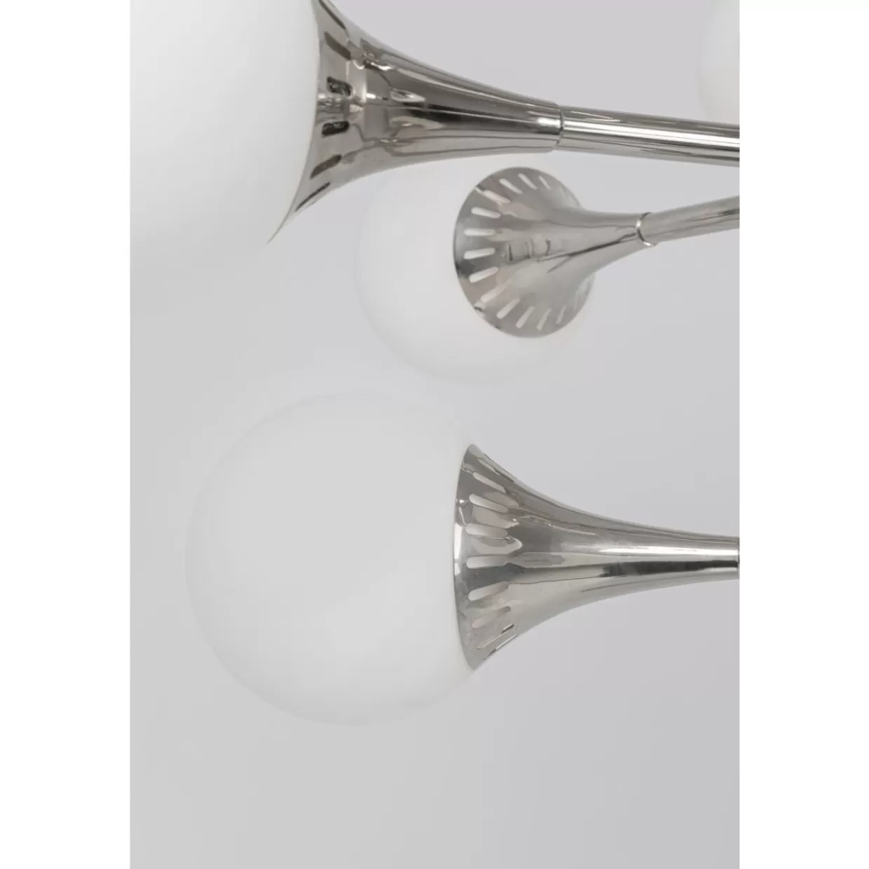 Lampada a Sospensione Iconica Bulb Fiction 20 - Design Avanguardistico in Finitura Argento, Diametro 102 cm